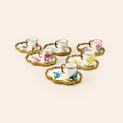 Acar Flowers 6-Piece Coffee Cup Set - Assorted - 90 ml - Vip Living