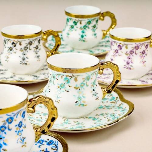 Acar Malissa 6-Piece Cup Set - Assorted - 90 ml - 3