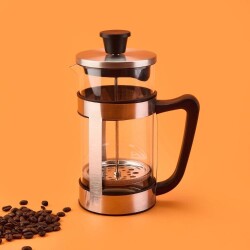 Alpina French Press - Transparent / Gray / Black - 1 lt - 2