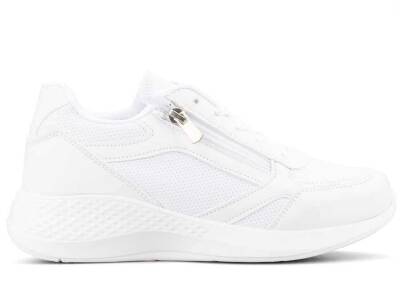 حذاء رياضي نسائي من ماركو لاوبر سكين 04 - أبيض/أبيض - 1