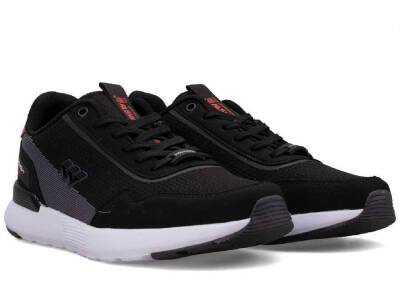 أحذية رياضية تريكو للرجال من Wickers 2562 - أسود/دخاني/أحمر - 2