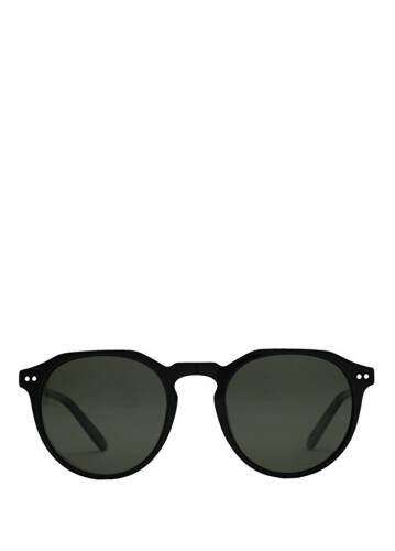 Barbarossa Black Acetate Unisex Sunglasses - 1