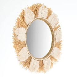 Deco Boho Mirror - White - 40 cm - 2