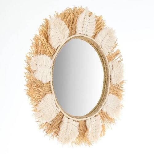 Deco Boho Mirror - White - 40 cm - 2