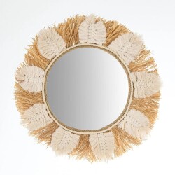 Deco Boho Mirror - White - 40 cm - Vip Living