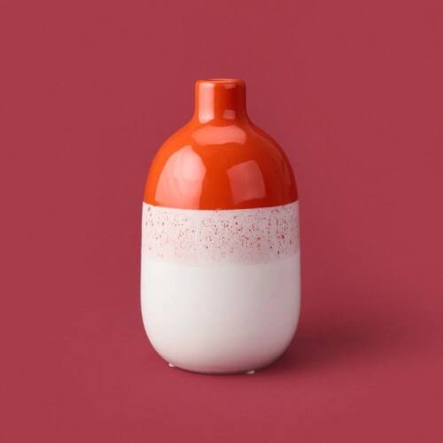 Deco Earthy Hues Vase - Orange - 25 cm - 2