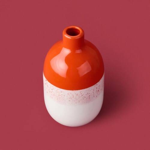 Deco Earthy Hues Vase - Orange - 25 cm - 3