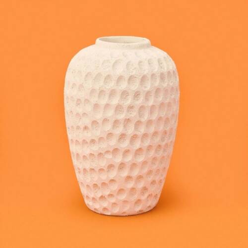 Deco Hermosa Vase - Beige - 26 cm - 1