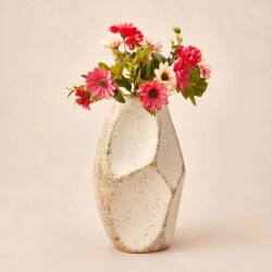 Deco Urthania Vase - Beige / Gold - 32 cm - 2