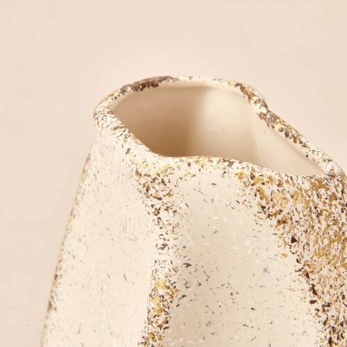 Deco Urthania Vase - Beige / Gold - 32 cm - 4