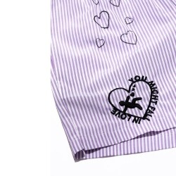 Embroidered Men's Home Shorts - Lilac - 6