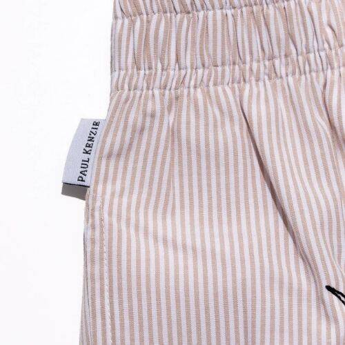 Embroidered Men's Home Shorts - Sandy - 3