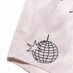 Embroidered Women's Home Shorts - Sandy - 5