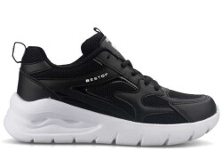 Bestof 376 Women's Sneakers Ankle - Black/White - Luxury Shoes