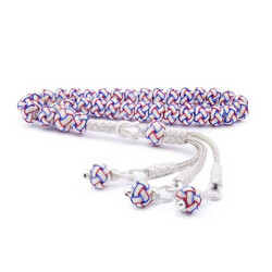 Blue Red White Silver Trabzon Kazaziye Rosary - Vip Accessory