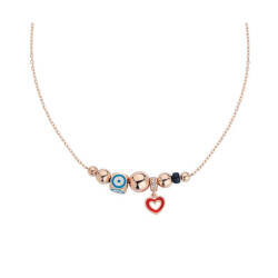 عين الشر قلادة من الفضة المطلية بالمينا - ملحق لكبار الشخصيات