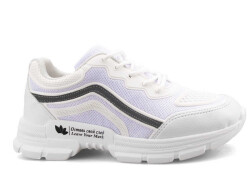 فليت 134 حذاء رياضي نسائي للكاحل - أبيض - أحذية فاخرة