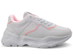 Lamborghini 7285 Women's Sneakers Leather - 6 Stone/Pink/T Stone - Luxury Shoes