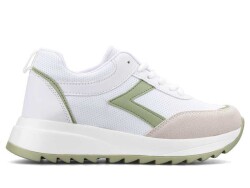 Marco Luber 1603 Women's Sneakers Leather - White/Green - Luxury Shoes