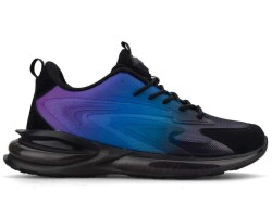 Plarium 030 Anrk Digital Men's Sneakers Watch - Black/Purple - Luxury Shoes