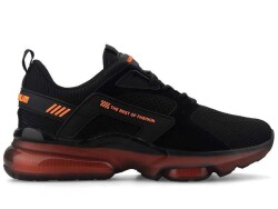 Plarium 040 Men's Sneakers Knitwear - Black/Orange - Luxury Shoes