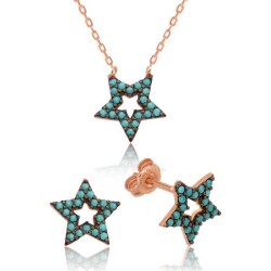 Silver Blue Star Women's Set - Vip Accessory
