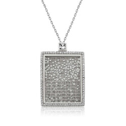 Silver Esmaül Hüsna Women's Necklace - Vip Accessory
