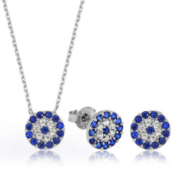 Silver Evil Eye Women's Set - Vip Accessory