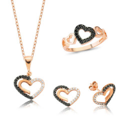 Silver Heart Women's Set - Vip Accessory