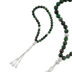 Silver Kazaz Tasseled Tourmaline Rosary - Vip Accessory