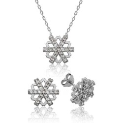 Silver Snowflake Women's Set - Vip Accessory