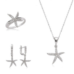 Silver Starfish Women's Set - Vip Accessory