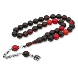 Silver Tassel Fire Amber Rosary - Vip Accessory