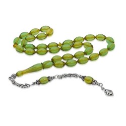 Silver Tassel Fire Amber Rosary - Vip Accessory