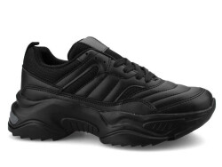 Women's Sneakers Laminated Leather 9670 - 1 Black/Smoked - Luxury Shoes