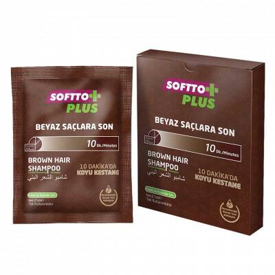 Softto Plus Brown Hair Shampoo 21 ML - 1