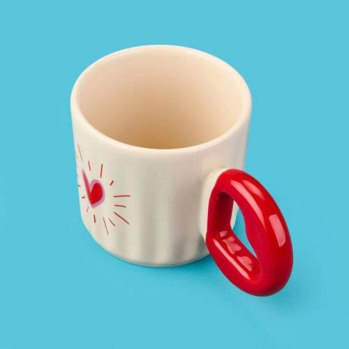 Evidea Kitchen Heart-Shaped 2-Piece Couple Mug Set - Colorful - 270 ml - 3