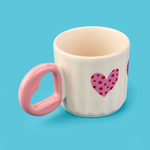 Evidea Kitchen Heart-Shaped 2-Piece Mug Set - Colorful - 270 ml - 3