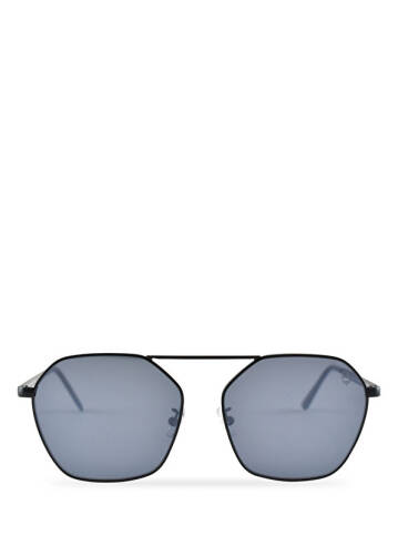 Galactica Black Metal Unisex Sunglasses - 1