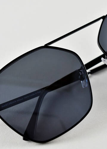 Galactica Black Metal Unisex Sunglasses - 2