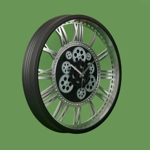 Galaxy Gear Wall Clock - Black / Grey - 50 cm - 2