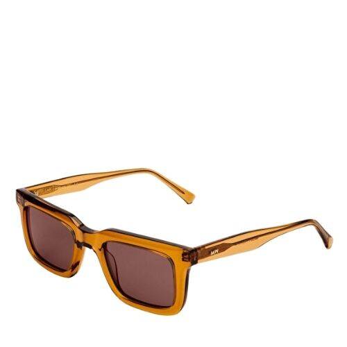 نظارات شمسية للجنسين من غاري، مصنوعة من الأسيتات البني - 2