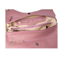 Guzini 6421 Women's Genuine Leather Shoulder Bag - Dried Rose - 3