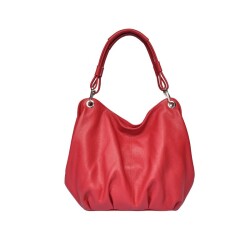 Guzini 6421 Women's Genuine Leather Shoulder Bag - Red - Luxury Bag