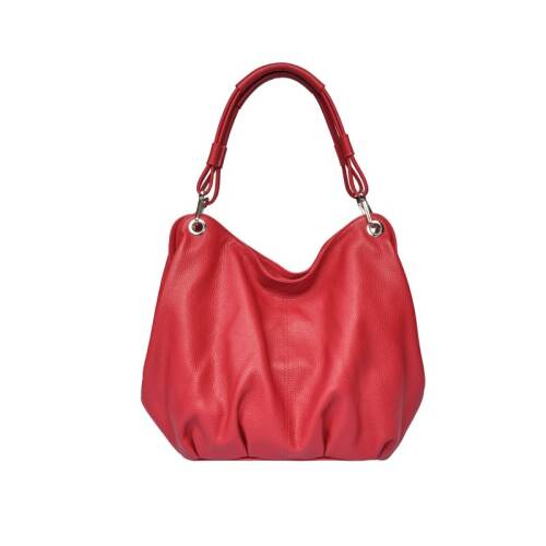 Guzini 6421 Women's Genuine Leather Shoulder Bag - Red - 1