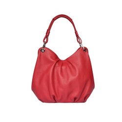 Guzini 6421 Women's Genuine Leather Shoulder Bag - Red - 4