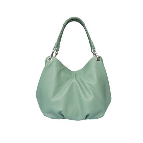 Guzini 6421 Women's Genuine Leather Shoulder Bag - Sea Green - 4