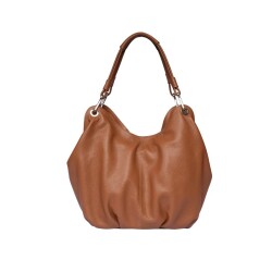 Guzini 6421 Women's Genuine Leather Shoulder Bag - Tan Brown - 4