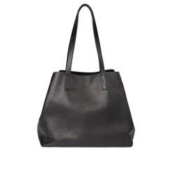 Guzini 7935 Women's Genuine Leather Shoulder Bag - Black - Vip Bags