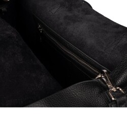 Guzini 7935 Women's Genuine Leather Shoulder Bag - Black - 5